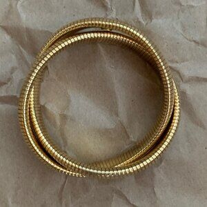 VINTAGE 80s GOLD STRETCHY BRACELET